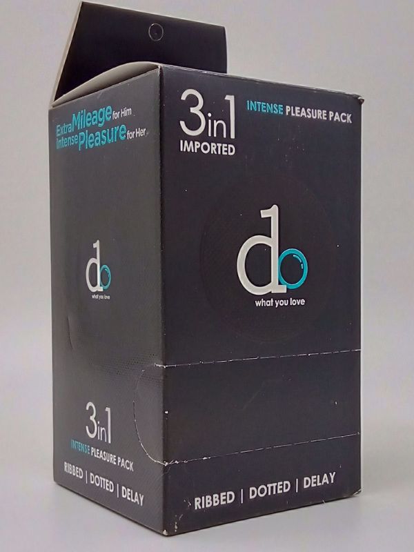 DO 3 in 1 Condoms Pack - 6 x 3 Ribbed Dotted Delay CondomsCondomswww.viga.pk