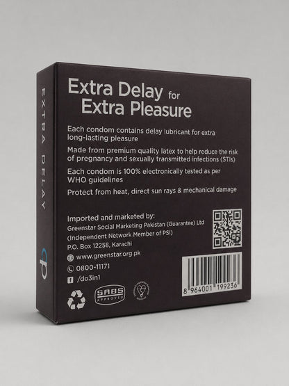 DO Extra Delay Condoms – Pack of 3 | Long-Lasting PleasureCondomswww.viga.pk