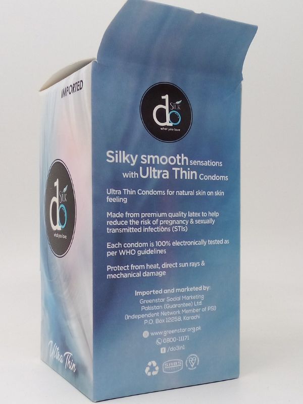 Do Silk Condoms Pack - 6 x 3 Ultra Thin & Delay CondomsCondomswww.viga.pk