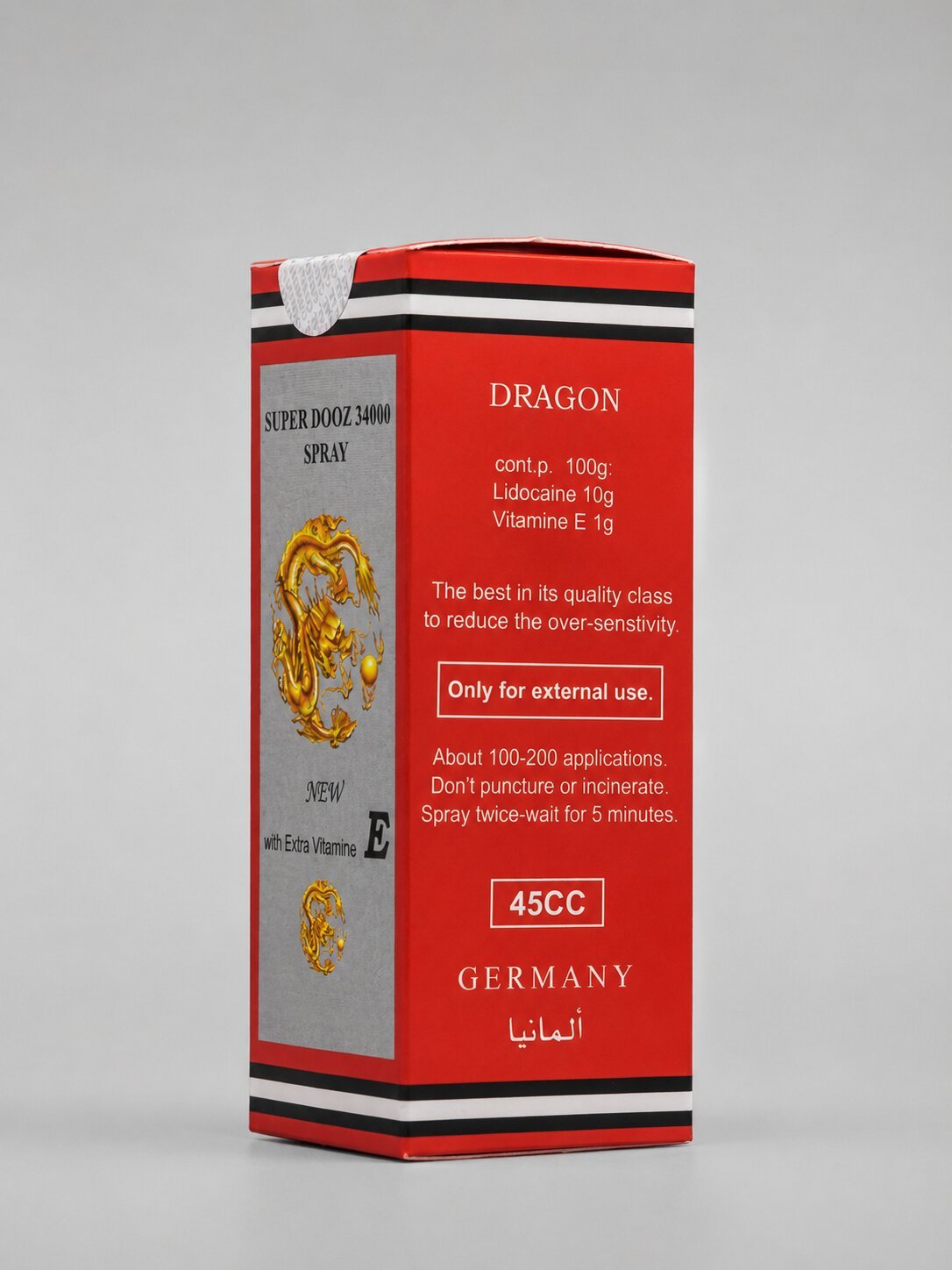 Dragon Delay Spray 34000 – Lidocaine Delay Spray for Men | Long TimingDelay Spraywww.viga.pk