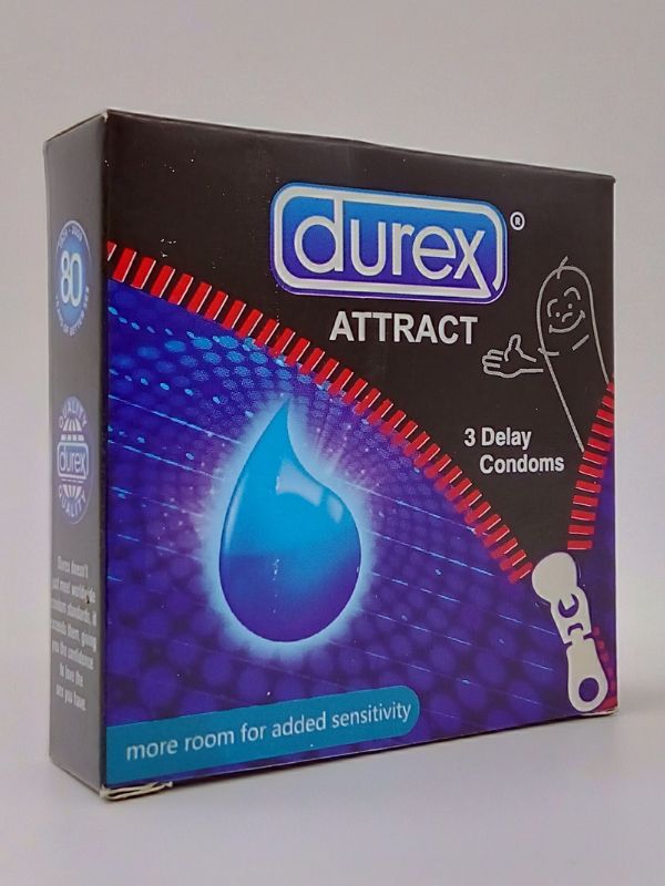 Durex Attract Condom - 3 Durex Delay CondomsCondomswww.viga.pk