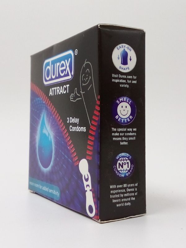 Durex Attract Condom - 3 Durex Delay CondomsCondomswww.viga.pk