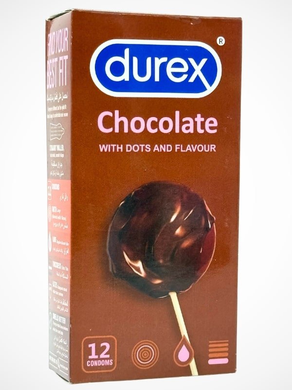 Durex Chocolate Flavor Condoms - 12 Dotted Flavor CondomsCondomswww.viga.pk