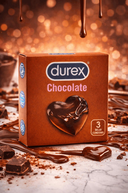Durex Chocolate Flavor Condoms - 3 Pack Premium CondomsCondomswww.viga.pk