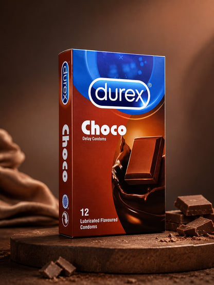 Durex Chocolate Flavoured Condoms – Pack of 12 | Lubricated & Long - LastingCondomswww.viga.pk