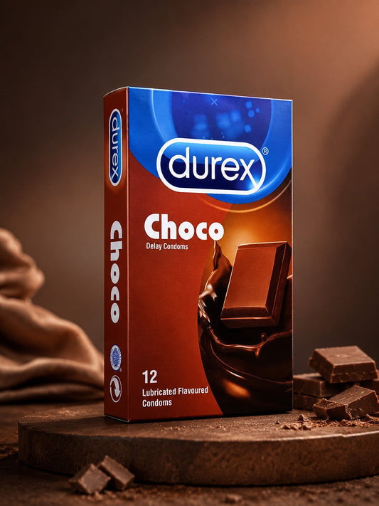 Durex Chocolate Flavoured Condoms – Pack of 12 | Lubricated & Long - LastingCondomswww.viga.pk