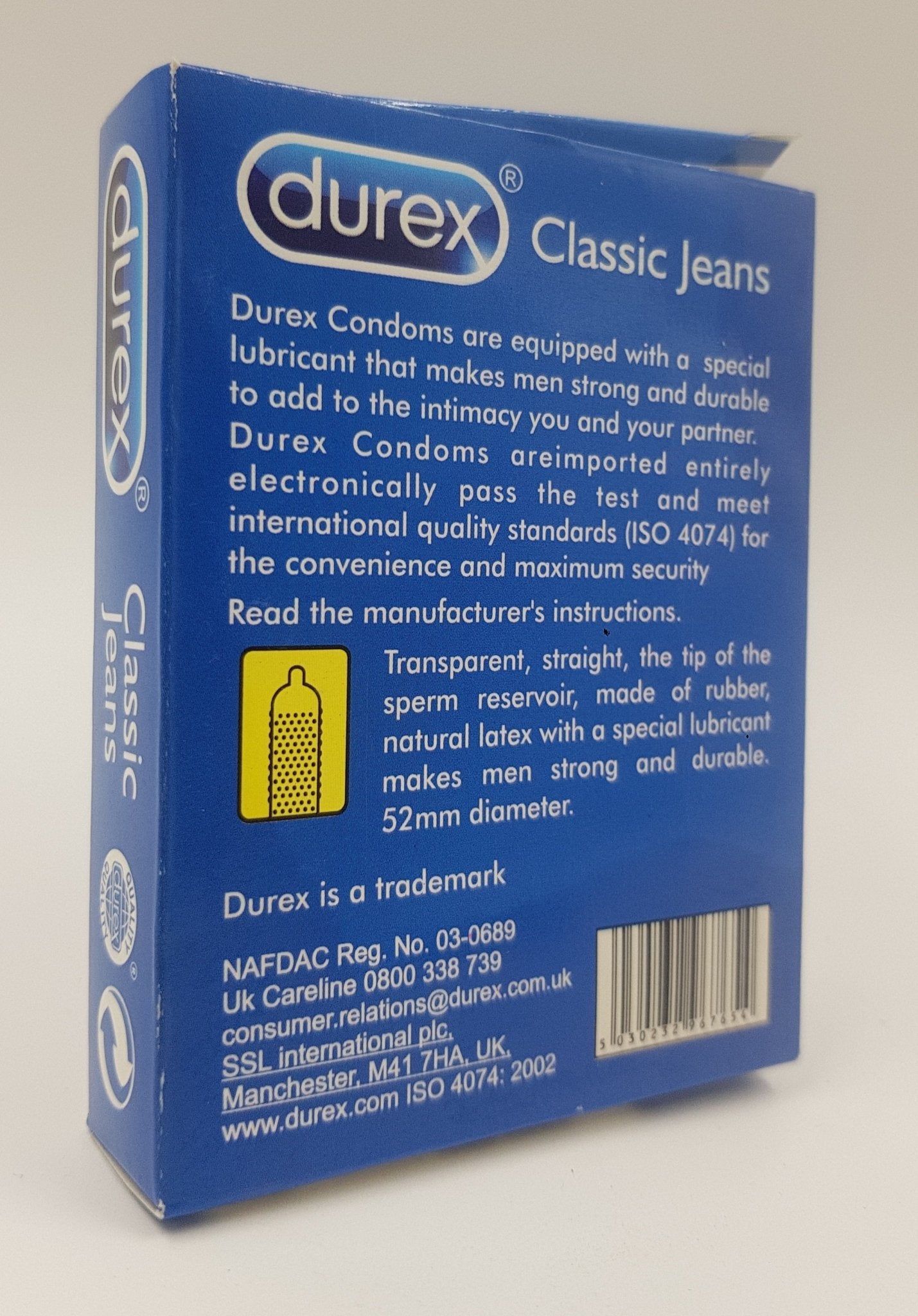 Durex Classic Jeans Condoms 12 Pieces - Extra Lubricated CondomsCondomswww.viga.pk