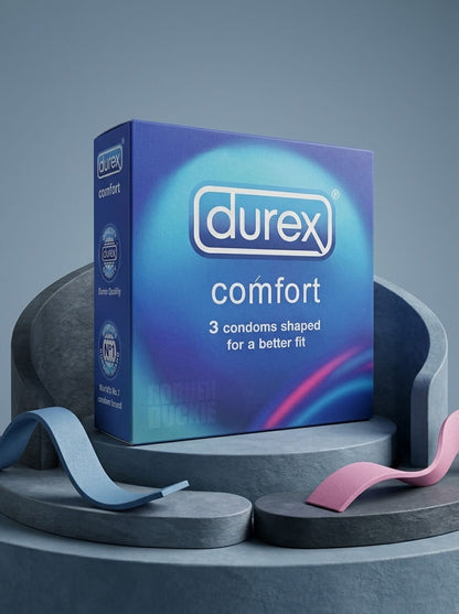 Durex Comfort Condoms – Flared Shape for Better Fit | Pack of 3Condomswww.viga.pk