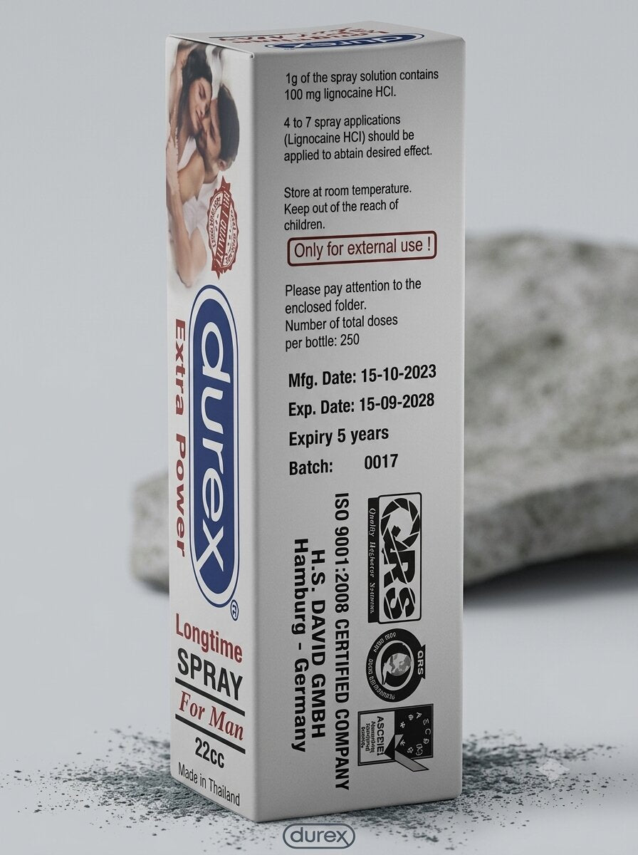 Durex Delay Spray 22ml – Long-Lasting Premature Ejaculation Control Spray (Local Made)Men Delay Spraywww.viga.pk