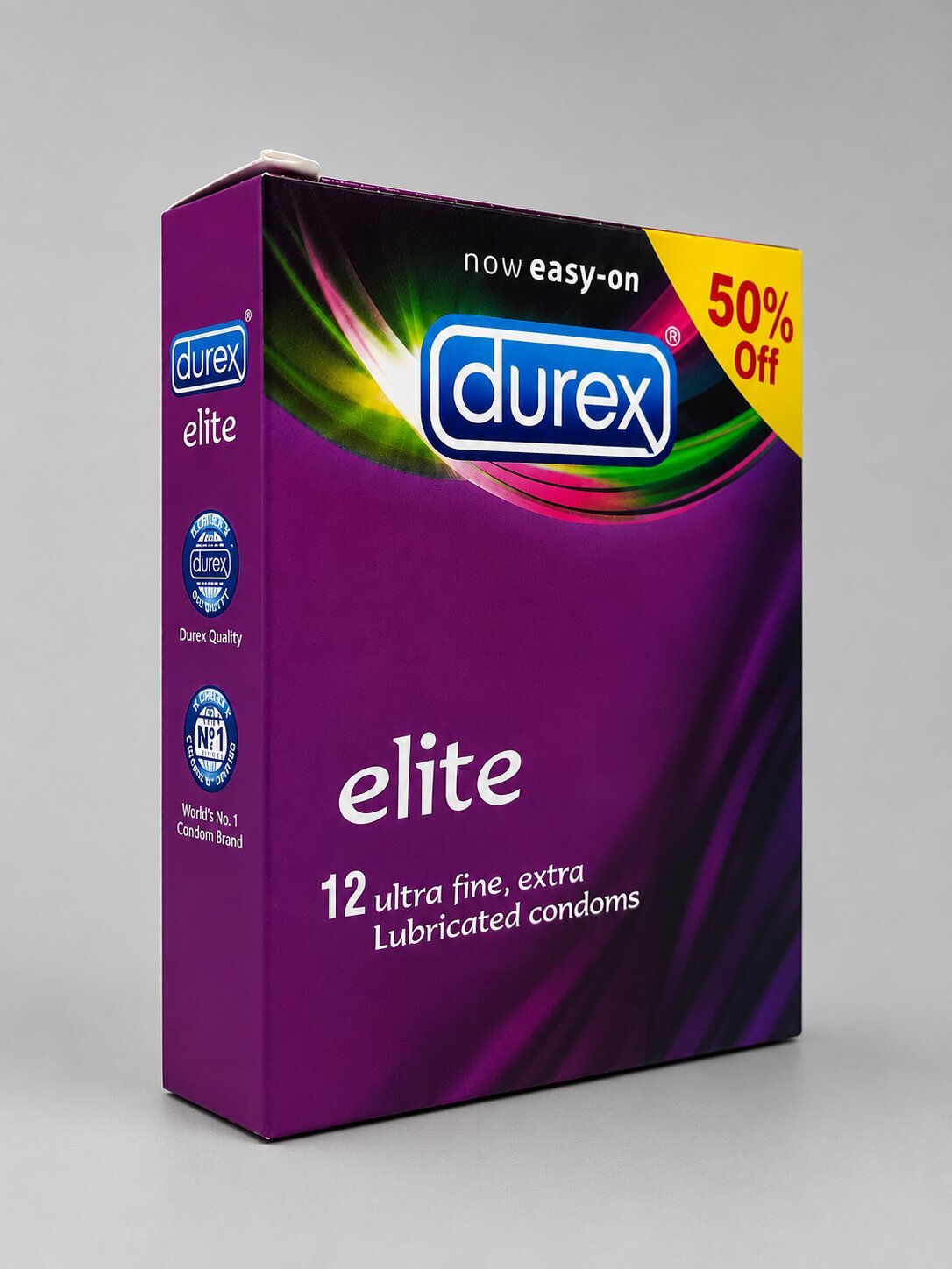 Durex Elite Condoms – 12 Pack | Ultra Fine Extra Lubricated | Expiry 9-26Condomswww.viga.pk