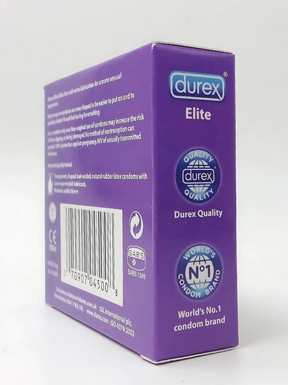 Durex Elite Condoms - 3 Ultra Fine - Extra Lubricated CondomsCondomswww.viga.pk