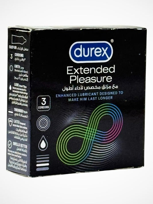 Durex Extended Pleasure Condoms - 3 Delay Condoms (Imported)Condomswww.viga.pk