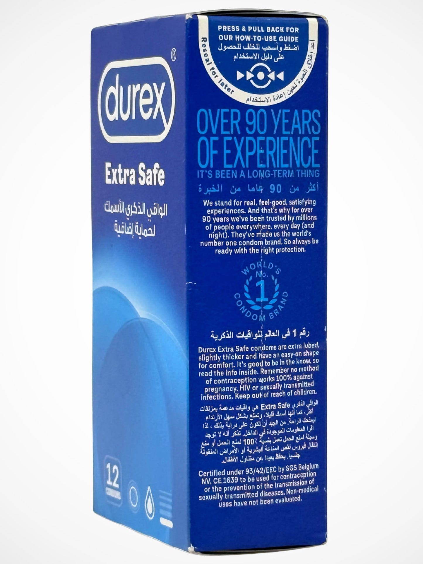 Durex Extra Safe Condoms - 12 Extra Lubed Condoms (Imported)Condomswww.viga.pk
