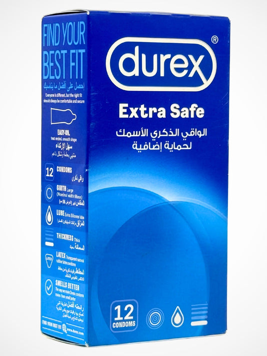 Durex Extra Safe Condoms - 12 Extra Lubed Condoms (Imported)Condomswww.viga.pk