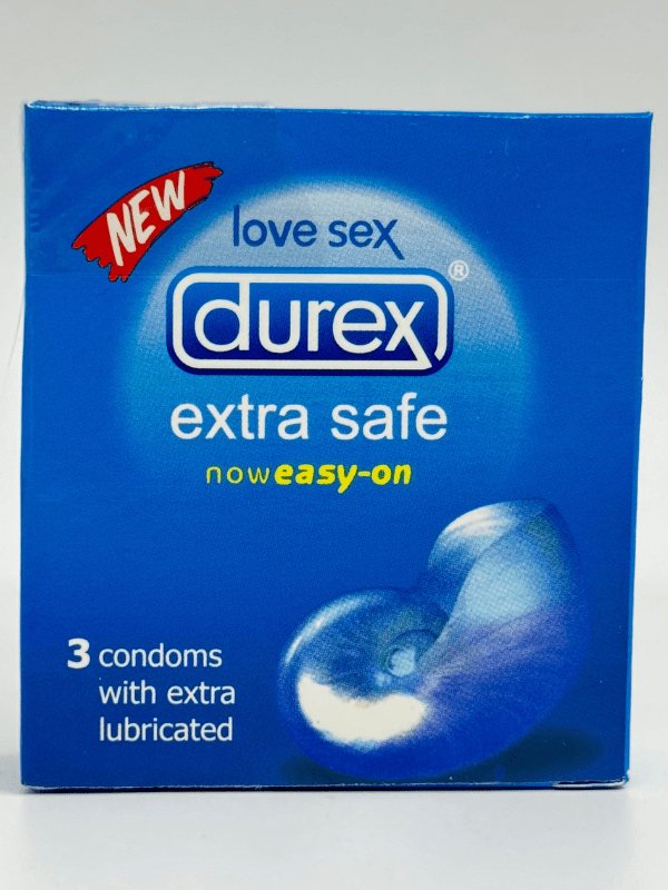 Durex Extra Safe Condoms 3 Pieces - Extra Lubricated CondomCondomswww.viga.pk