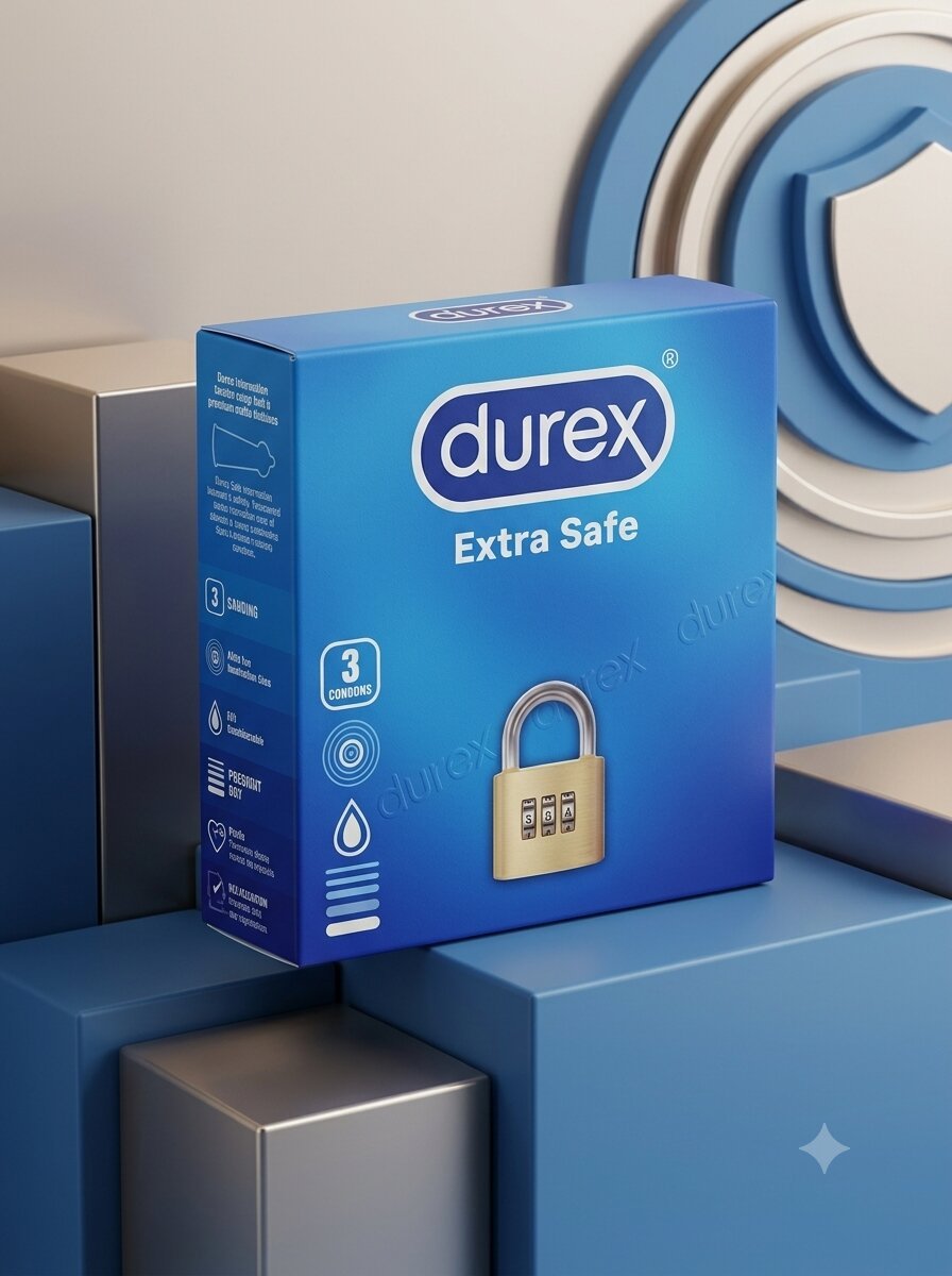 Durex Extra Safe Condoms – Pack of 3 | Extra LubricatedCondomswww.viga.pk