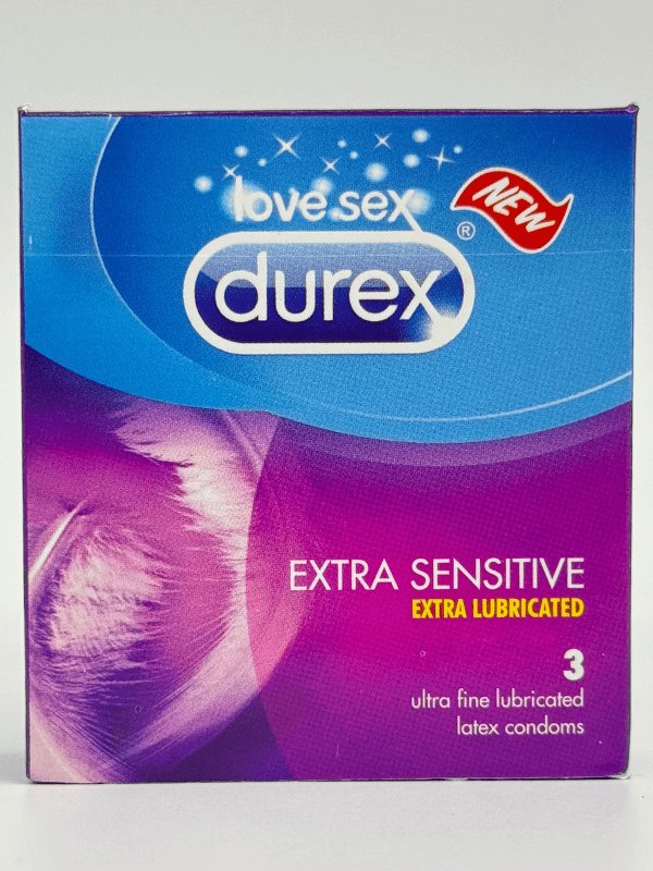 Durex Extra Sensitive Condoms 3 Pieces - Ultra Fine Lubricated CondomCondomswww.viga.pk