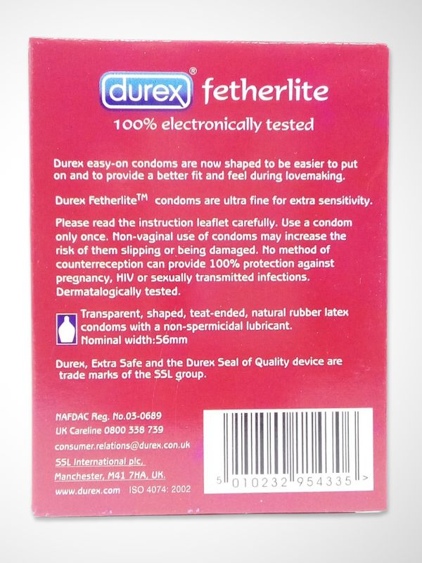 Durex FetherLite Condoms - 12 Ultra Fine CondomsCondomswww.viga.pk