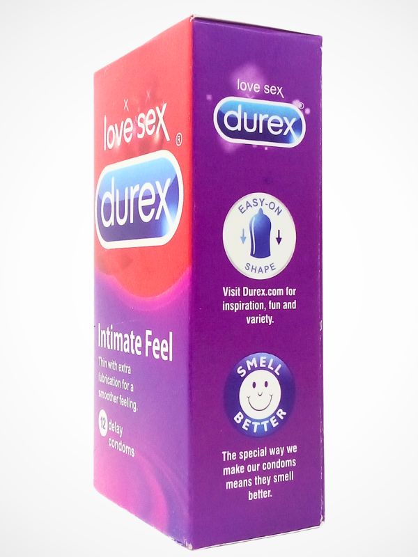 Durex Intimate Feel Condoms - 12 Thin with Extra Lubricant CondomsCondomswww.viga.pk