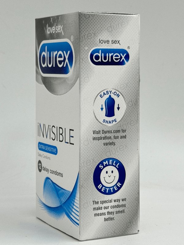 Durex Invisible Condoms - 12 Extra Sensitive CondomsCondomswww.viga.pk