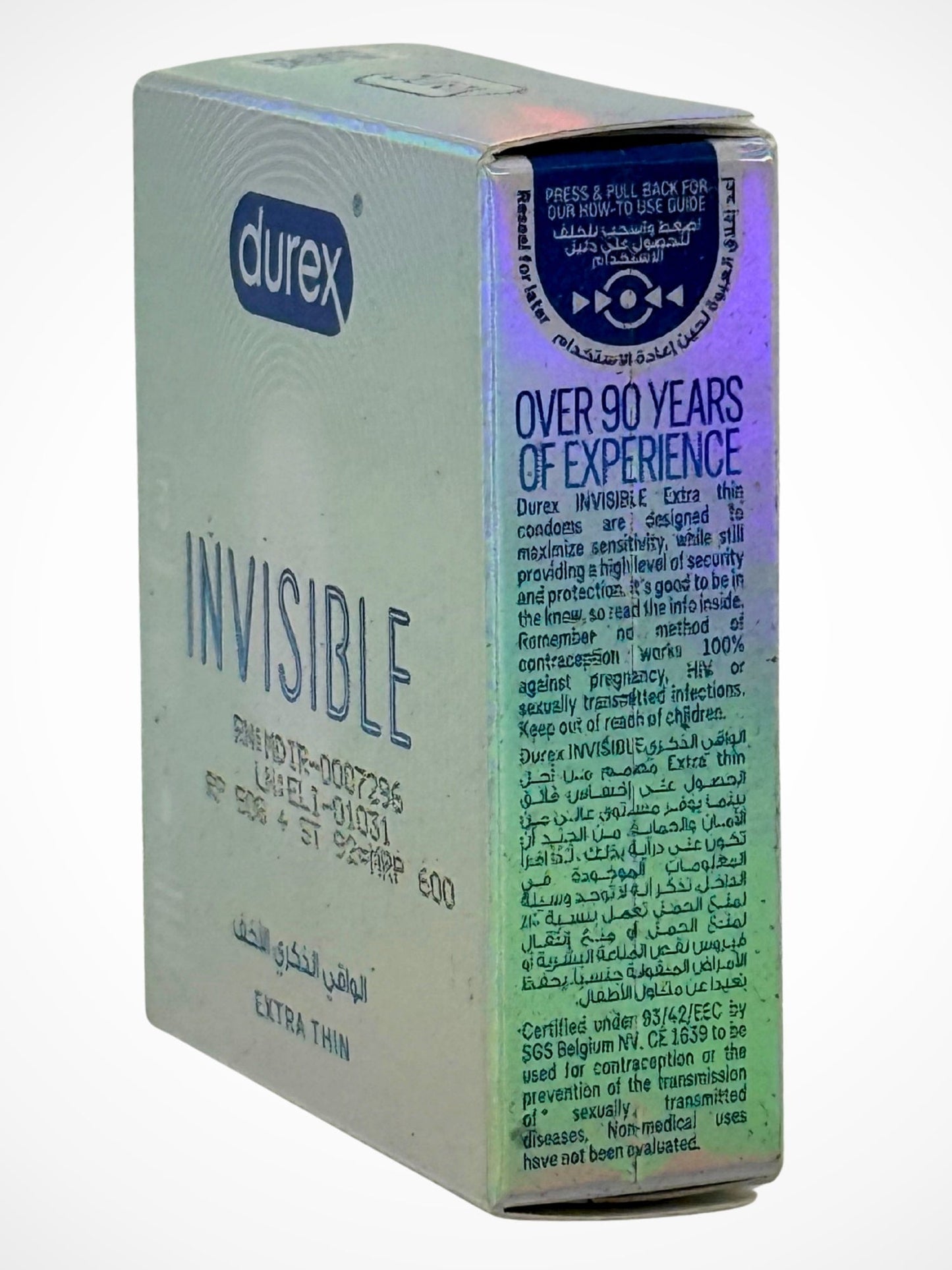 Durex Invisible Condoms - 3 Extra Thin Condoms (Imported)Condomswww.viga.pk
