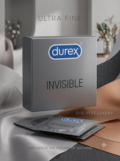 Durex Invisible Condoms - 3 Ultra Fine CondomsCondomswww.viga.pk