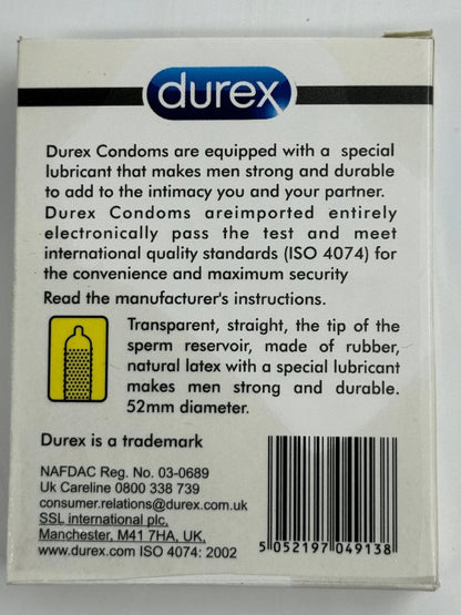 Durex Invisible Extra Sensitive 12 CondomsCondomswww.viga.pk