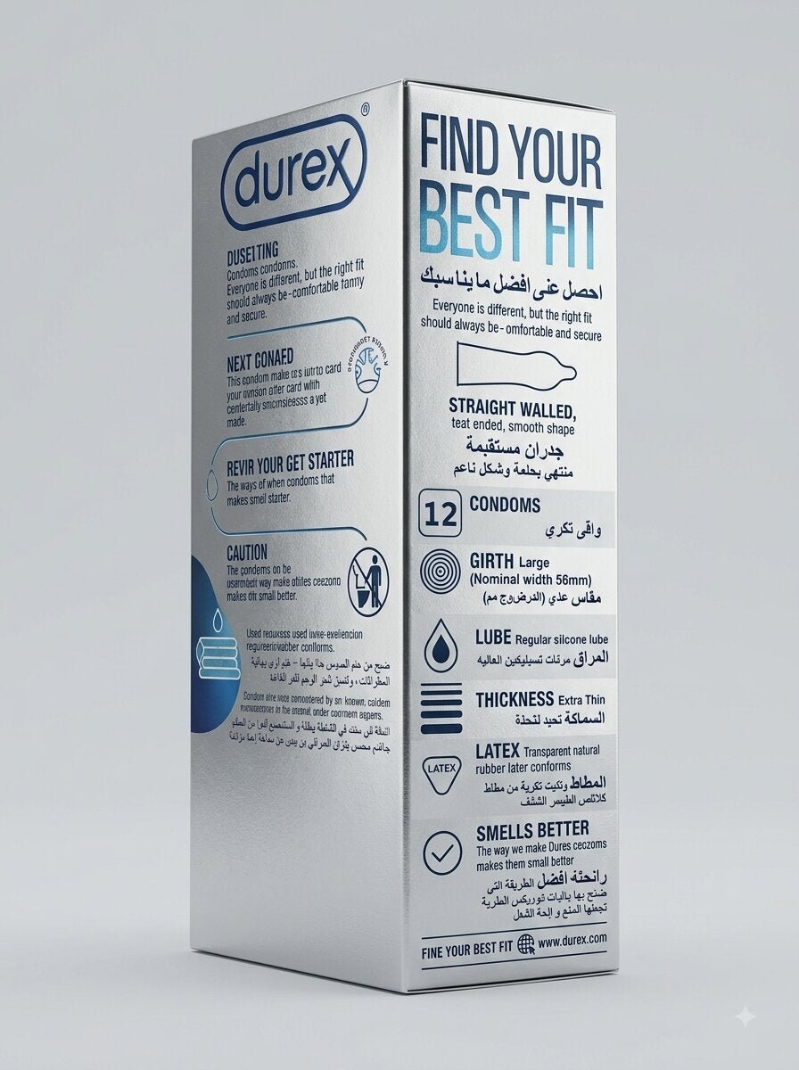 Durex Invisible Extra Thin Condoms – 12 Pack | Ultra-Sensitive ProtectionCondomswww.viga.pk