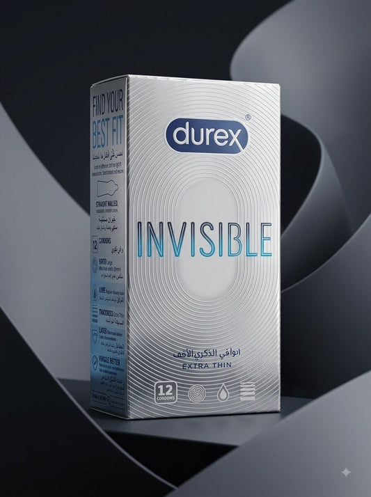Durex Invisible Extra Thin Condoms – 12 Pack | Ultra-Sensitive ProtectionCondomswww.viga.pk