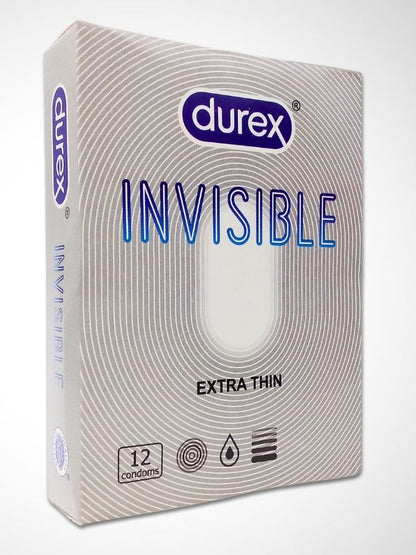 Durex Invisible Extra Thin Condoms - 12 Ultra Fine CondomsCondomswww.viga.pk