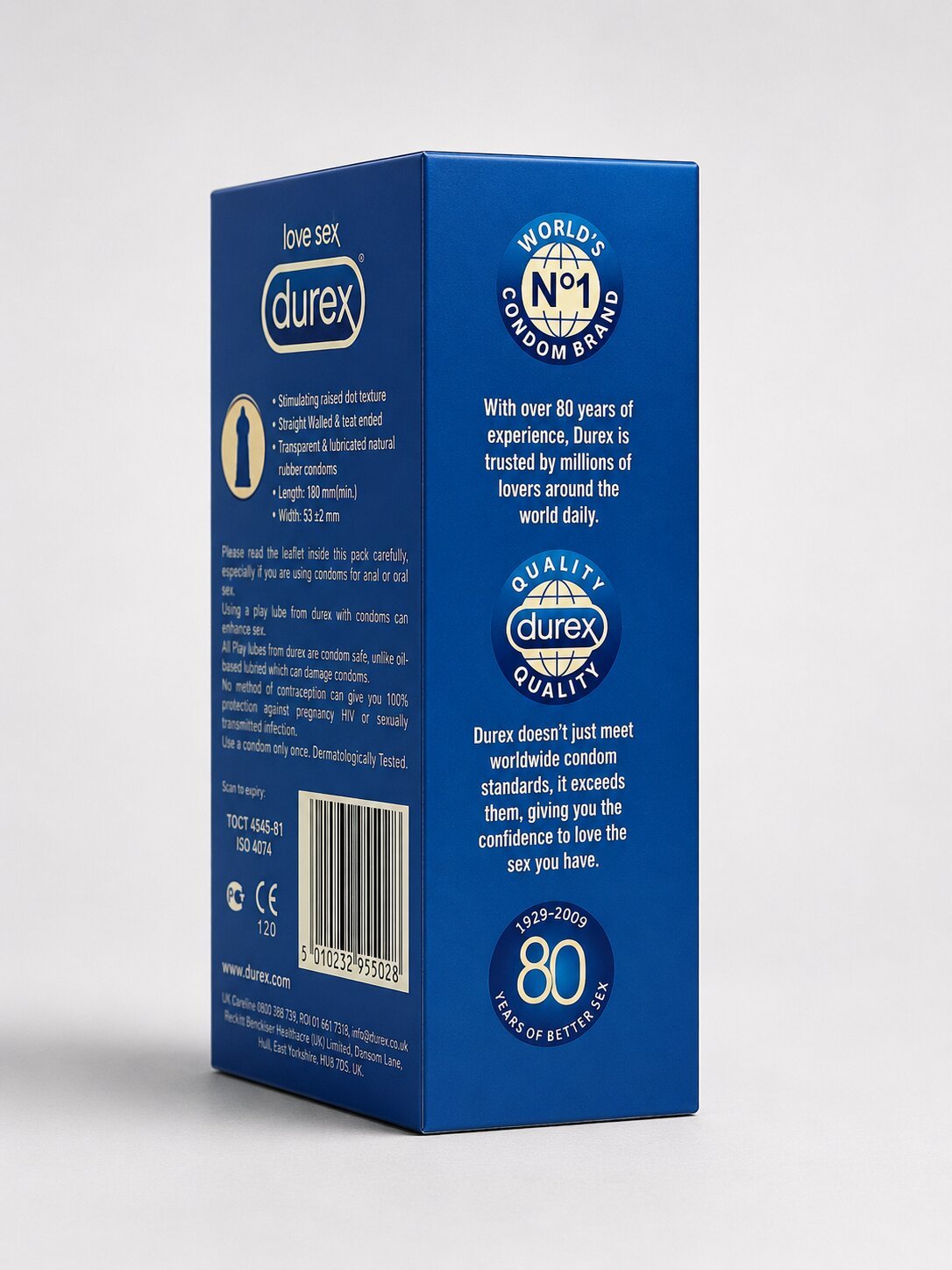 Durex Jeans Condoms 12 - Pack | Non - Latex Delay CondomsCondomswww.viga.pk