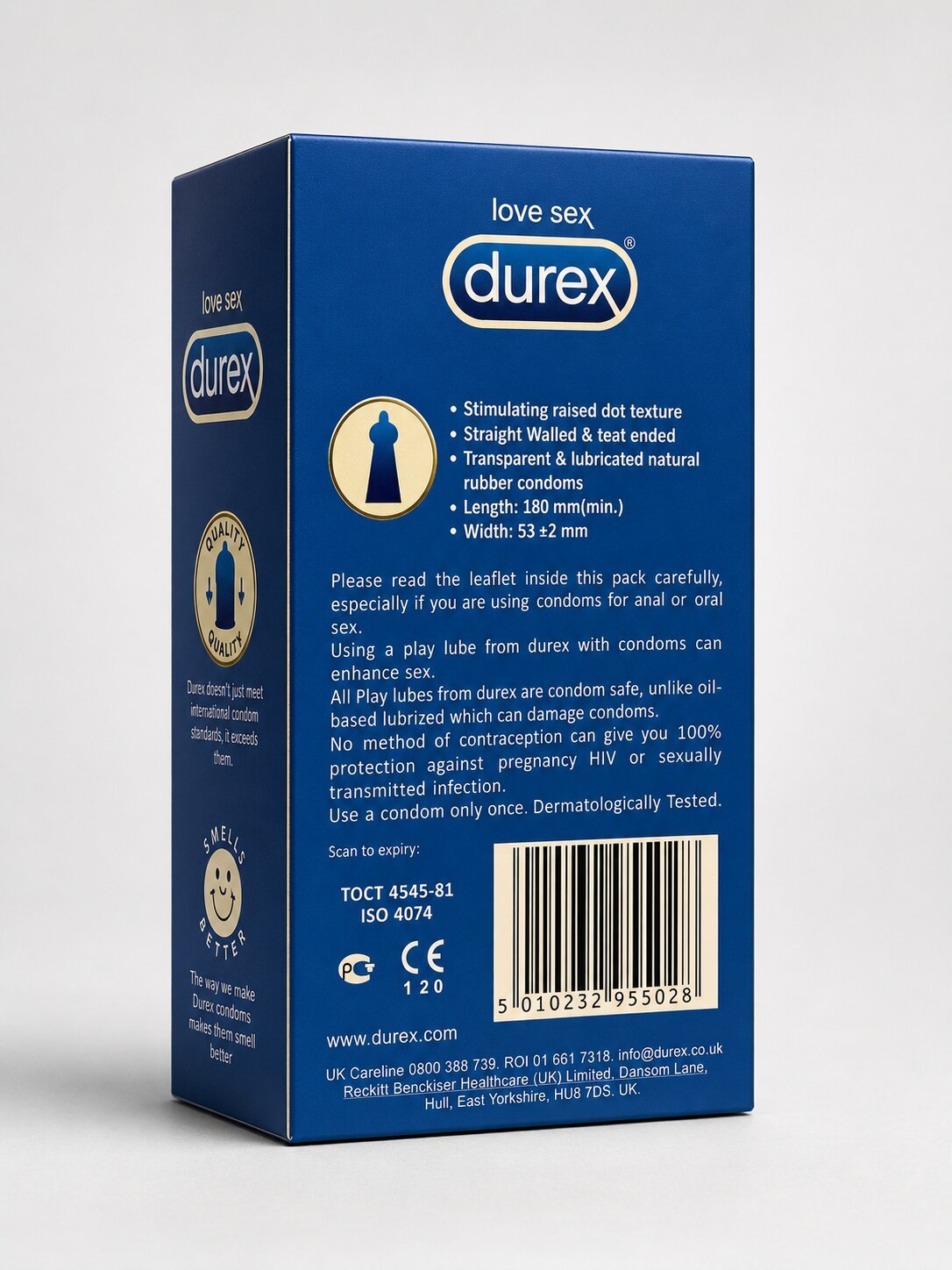 Durex Jeans Condoms 12 - Pack | Non - Latex Delay CondomsCondomswww.viga.pk