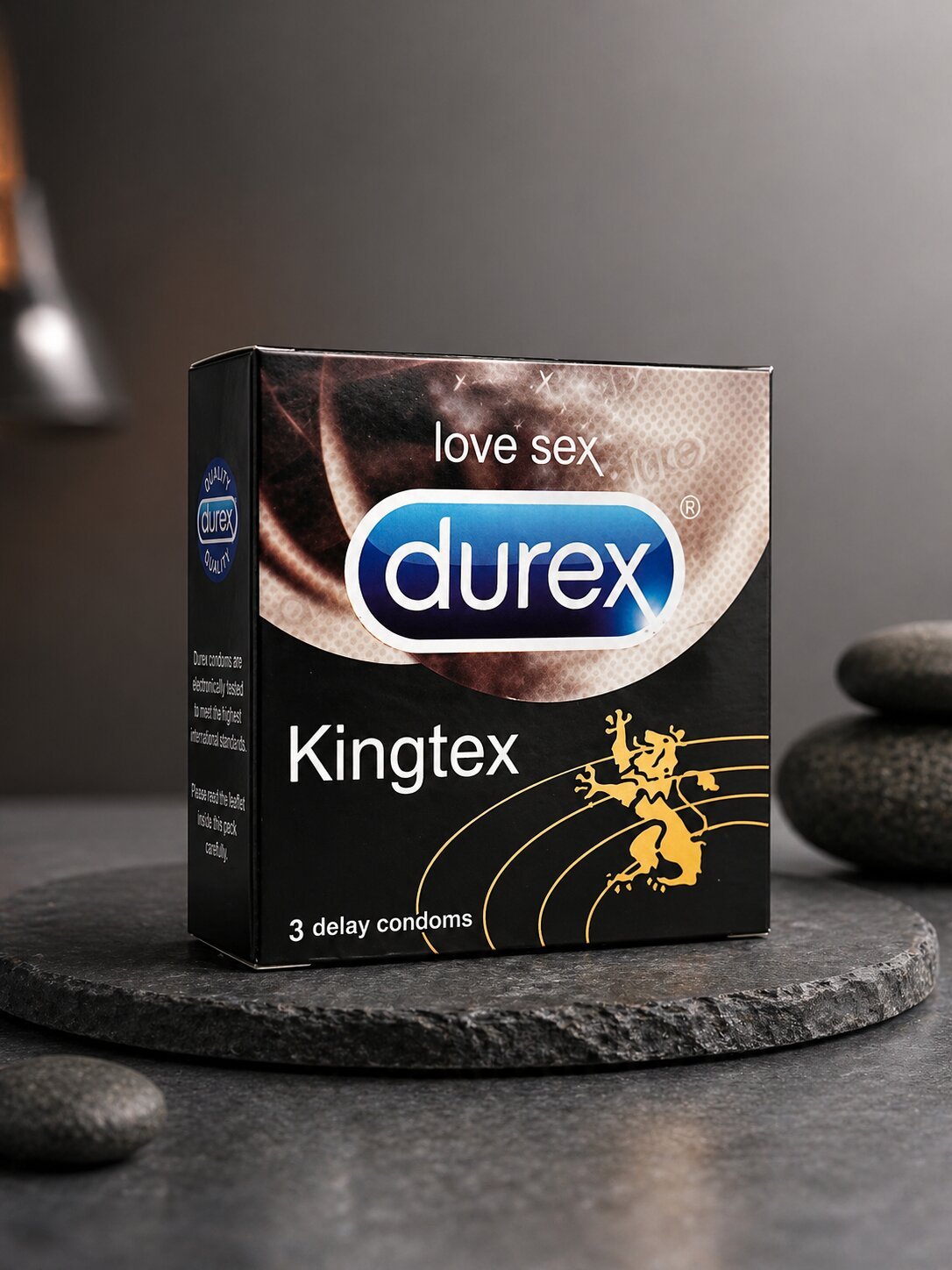 Durex Kingtex Delay Condoms – Dotted, Lubricated | Pack of 3Condomswww.viga.pk