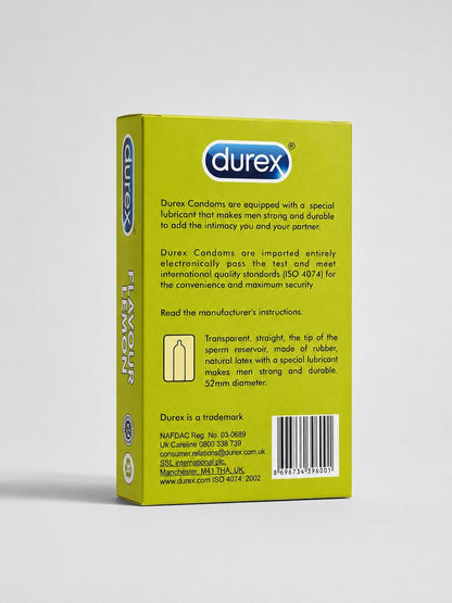 Durex Lemon Flavoured Condoms – Pack of 12 | Lubricated & Long - LastingCondomswww.viga.pk