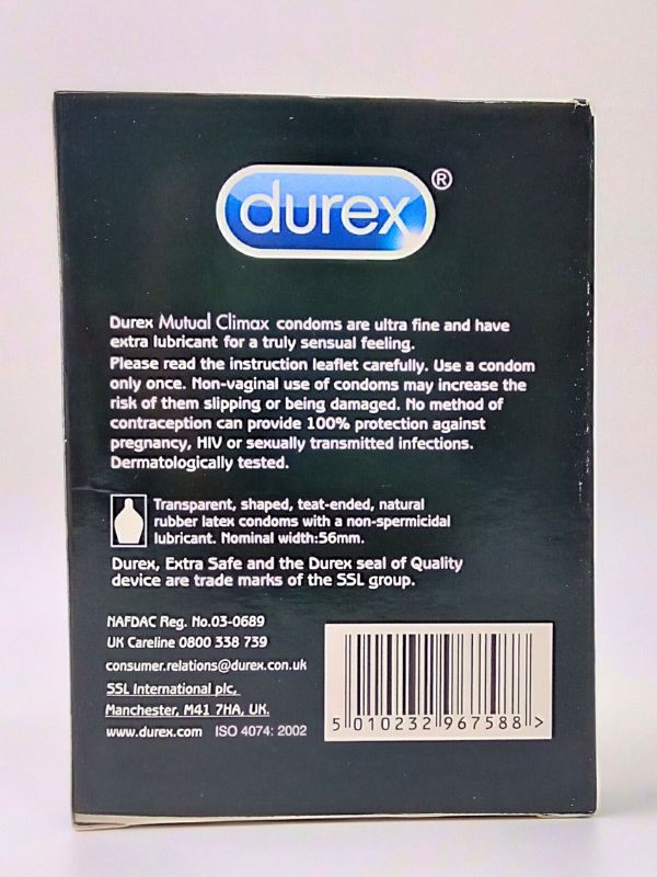 Durex Mutual Climax Condom - 12 Stimulating CondomsCondomswww.viga.pk