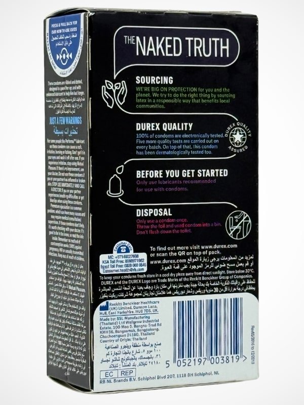 Durex Mutual Pleasure Condoms - 12 Ribbed Dotted Condoms (Imported)Condomswww.viga.pk