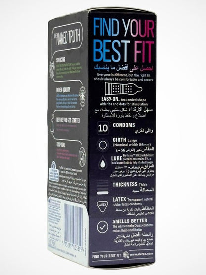 Durex Mutual Pleasure Condoms - 12 Ribbed Dotted Condoms (Imported)Condomswww.viga.pk