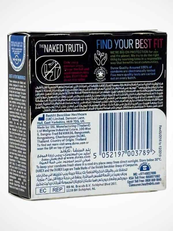 Durex Mutual Pleasure Condoms - 3 Ribbed Dotted Condoms (Imported)Condomswww.viga.pk