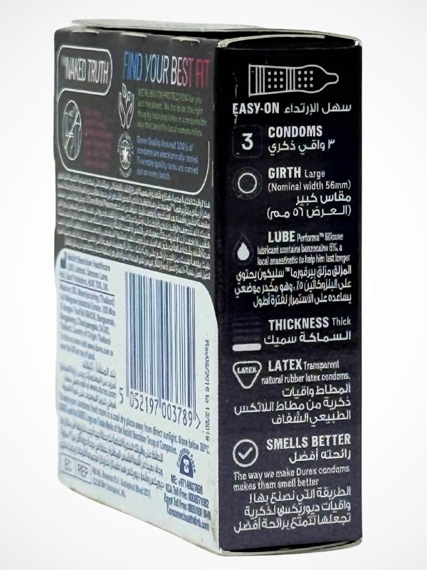 Durex Mutual Pleasure Condoms - 3 Ribbed Dotted Condoms (Imported)Condomswww.viga.pk