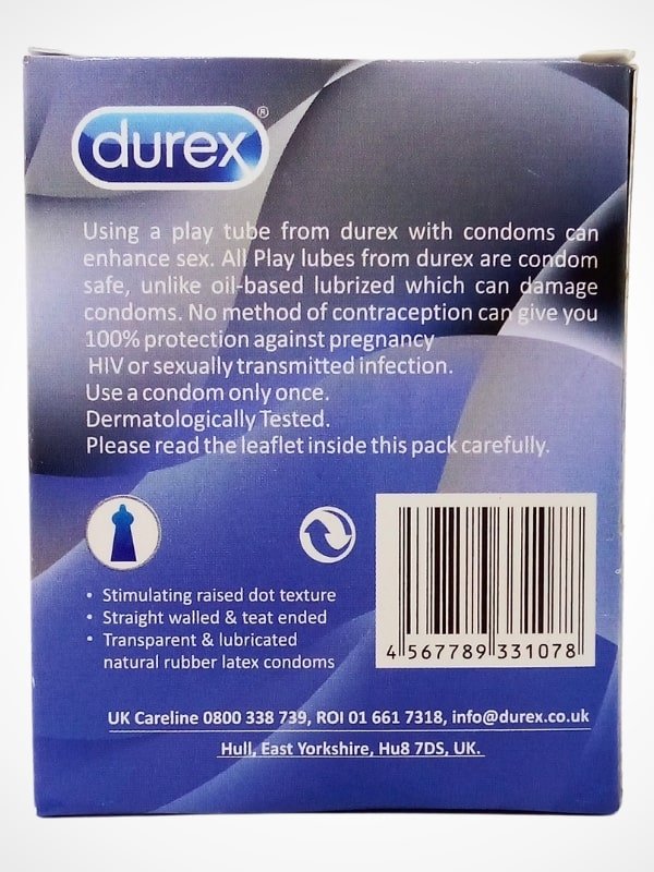 Durex Non Latex Condoms - 3 Excitation CondomsCondomswww.viga.pk