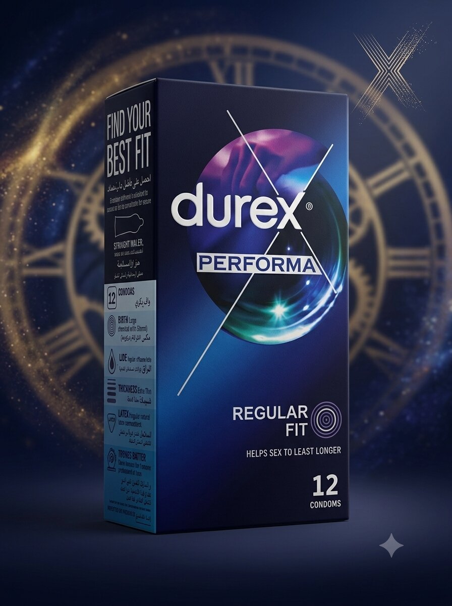 Durex Performa Condoms – 12 Pack | Delay Condoms for Long-Lasting PerformanceCondomswww.viga.pk