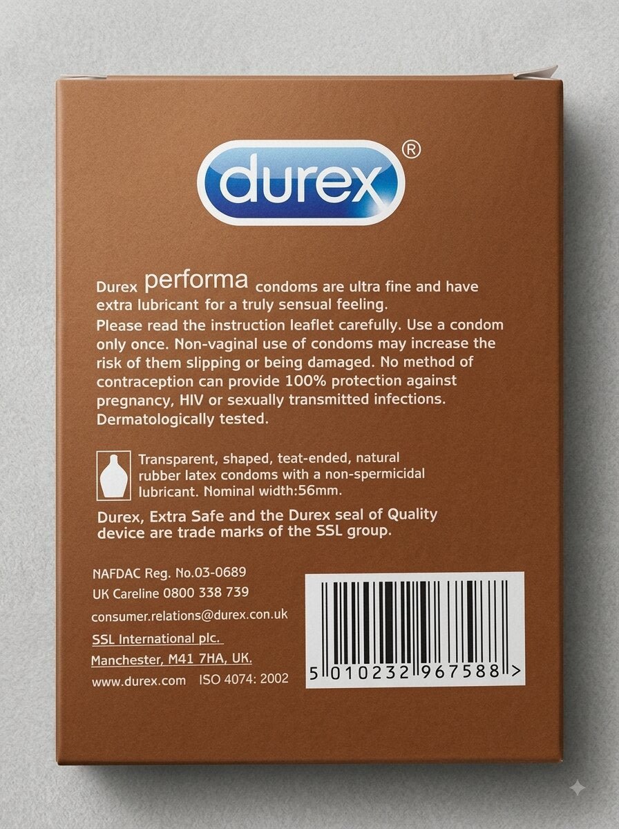 Durex Performa Condoms – Long Lasting, Dotted, Extra Lubricated | Pack of 12Condomswww.viga.pk