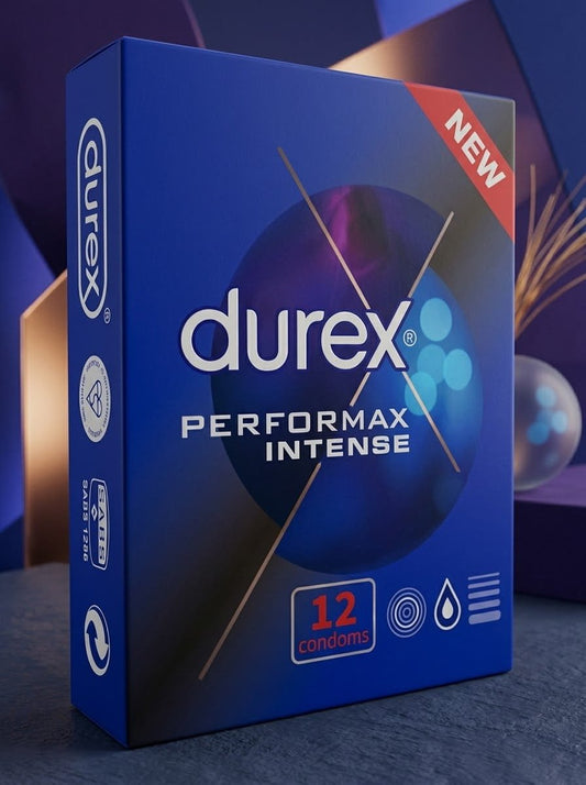 Durex Performax Intense Condoms – 12 Pack | Delay + Intense SensationCondomswww.viga.pk