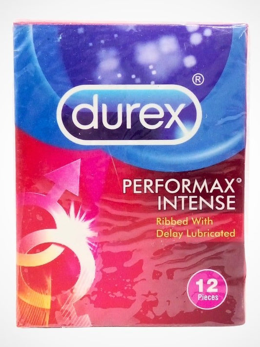 Durex Performax Intense Condoms - 12 Ribbed & Delay CondomsCondomswww.viga.pk