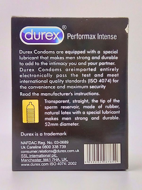 Durex Performax Intense Condoms - 12 Special Lubricated CondomsCondomswww.viga.pk