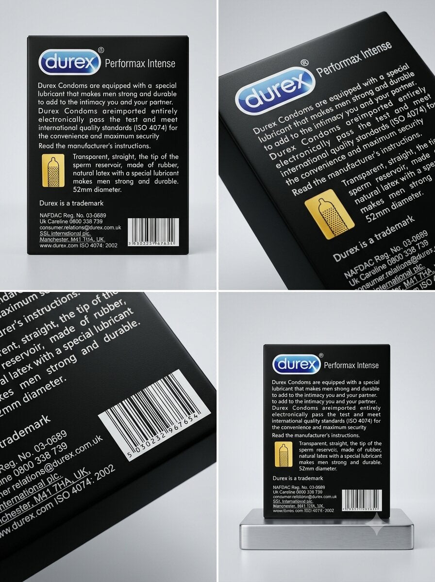 Durex Performax Intense Condoms | Delay Lubricant | Pack of 12Condomswww.viga.pk
