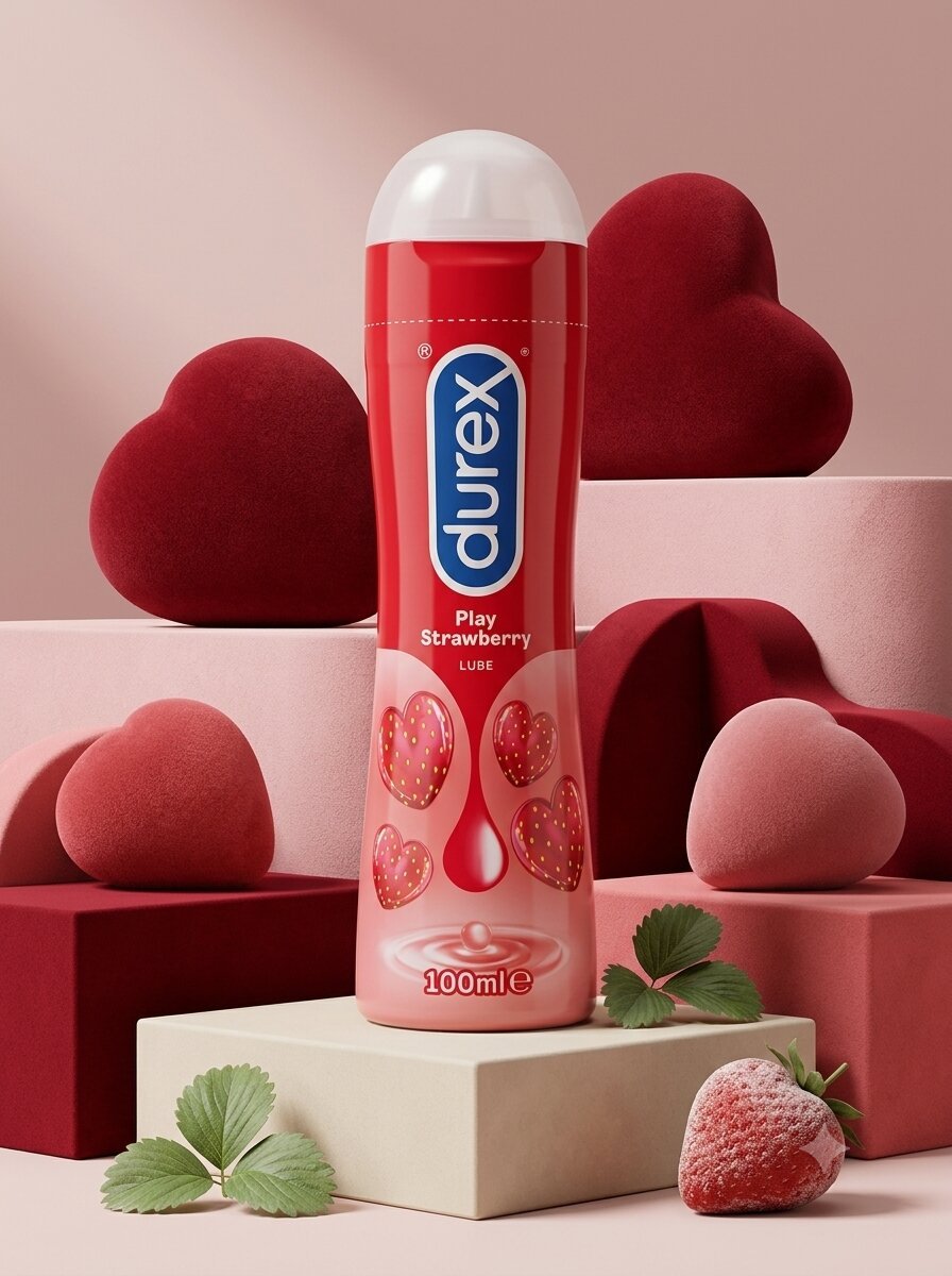 Durex Play Strawberry Lubricant 100ml – Water-Based Intimate GelLubricantwww.viga.pk