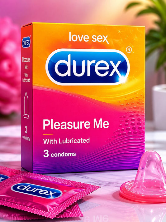 Durex Pleasure Me Condoms – Dotted & Lubricated for Extra Stimulation (3 Pack)Condomswww.viga.pk