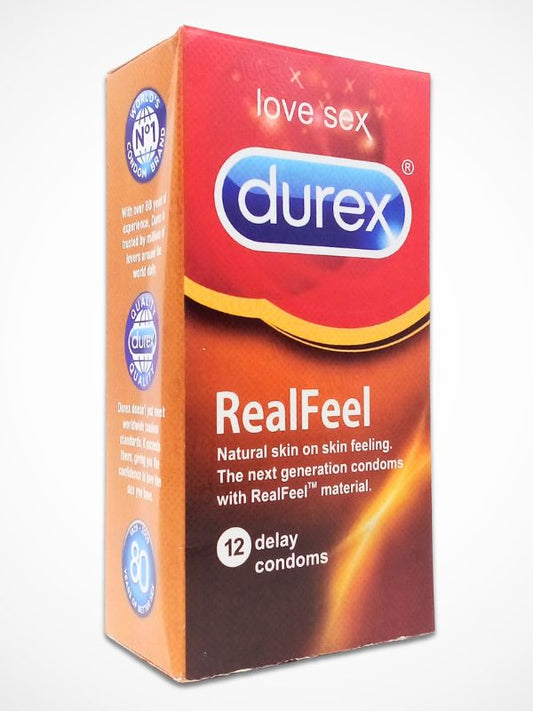 Durex Real Feel Condoms - 12 Natural Skin Feeling CondomsCondomswww.viga.pk