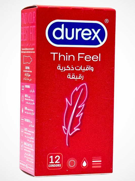 Durex Thin Feel Condoms - 12 Super Thin Condoms (Imported)Condomswww.viga.pk